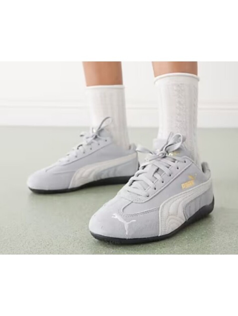 PUMA Speed Cat OG Women's Sneaker In The Color Light Blue - Women's 7.5